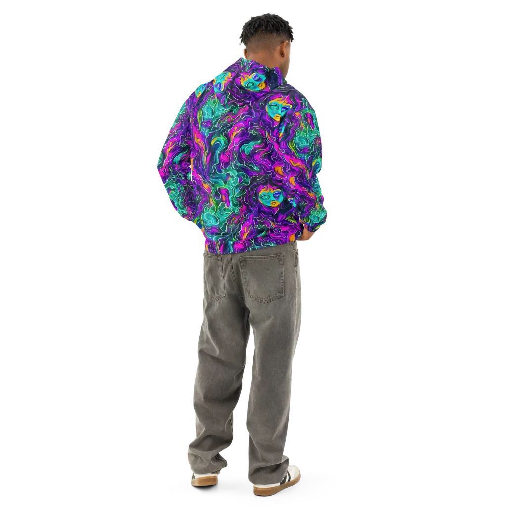 Vortex Dream on Cotton Hoodie — Back