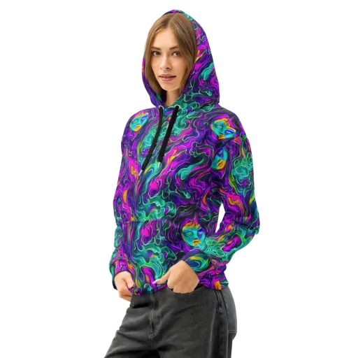 Vortex Dream on a Cotton Hoodie