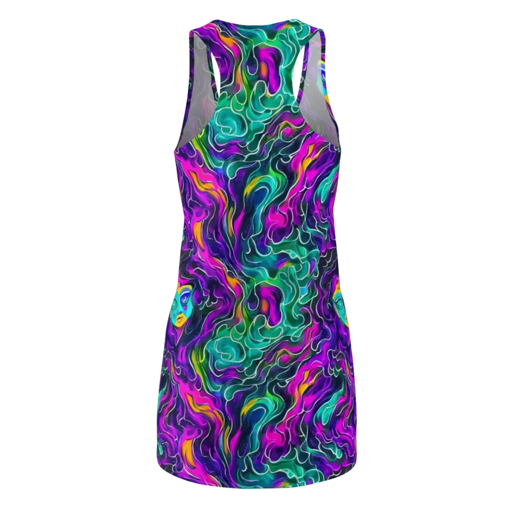 Vortex Dream on Racerback Dress — Back