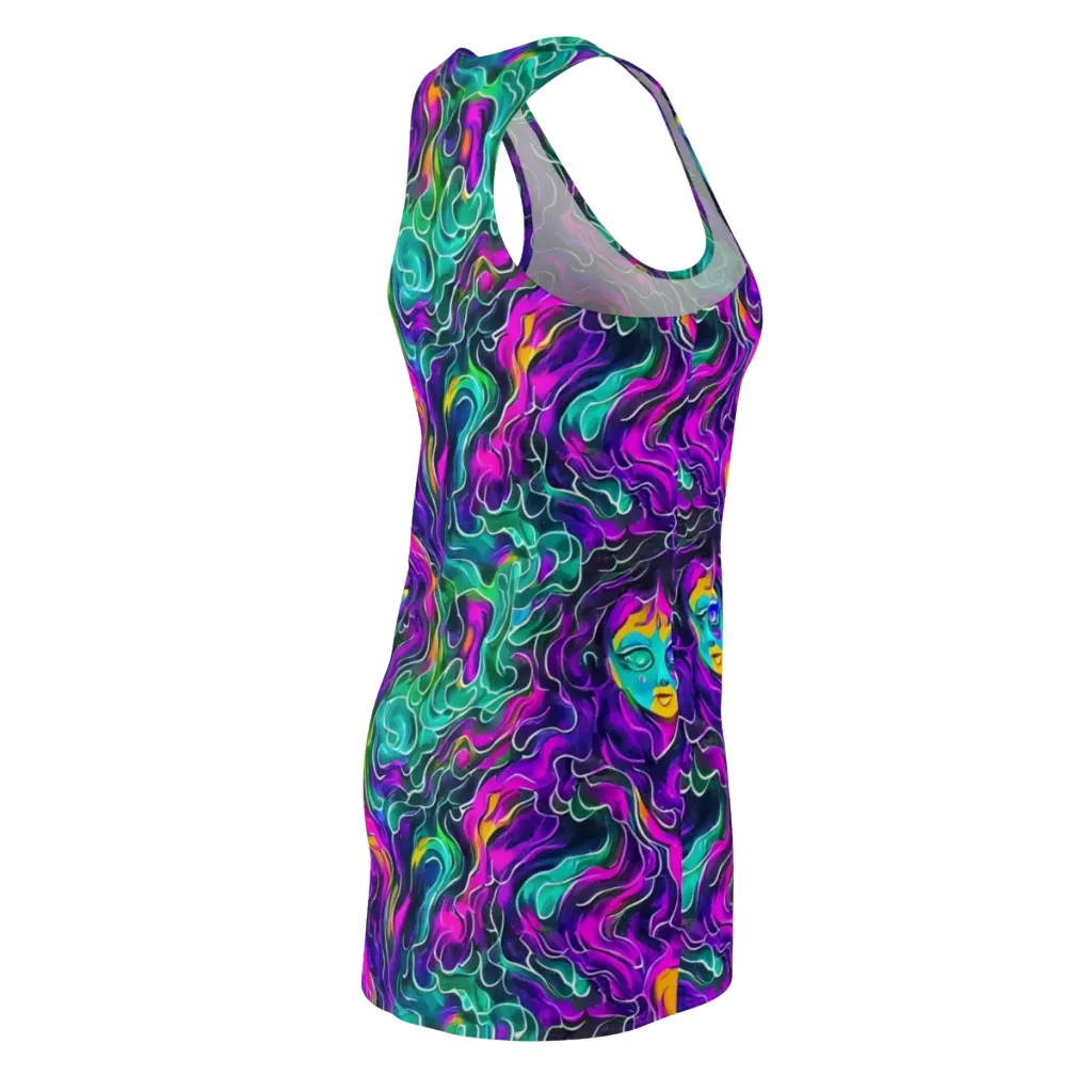 Vortex Dream on Racerback Dress — Back Side