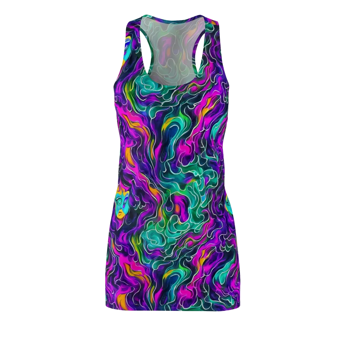 Vortex Dream on Racerback Dress — Front