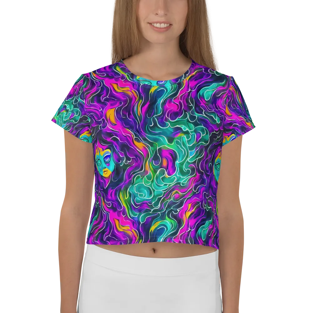 Vortex Dream on Crop Tee — Front