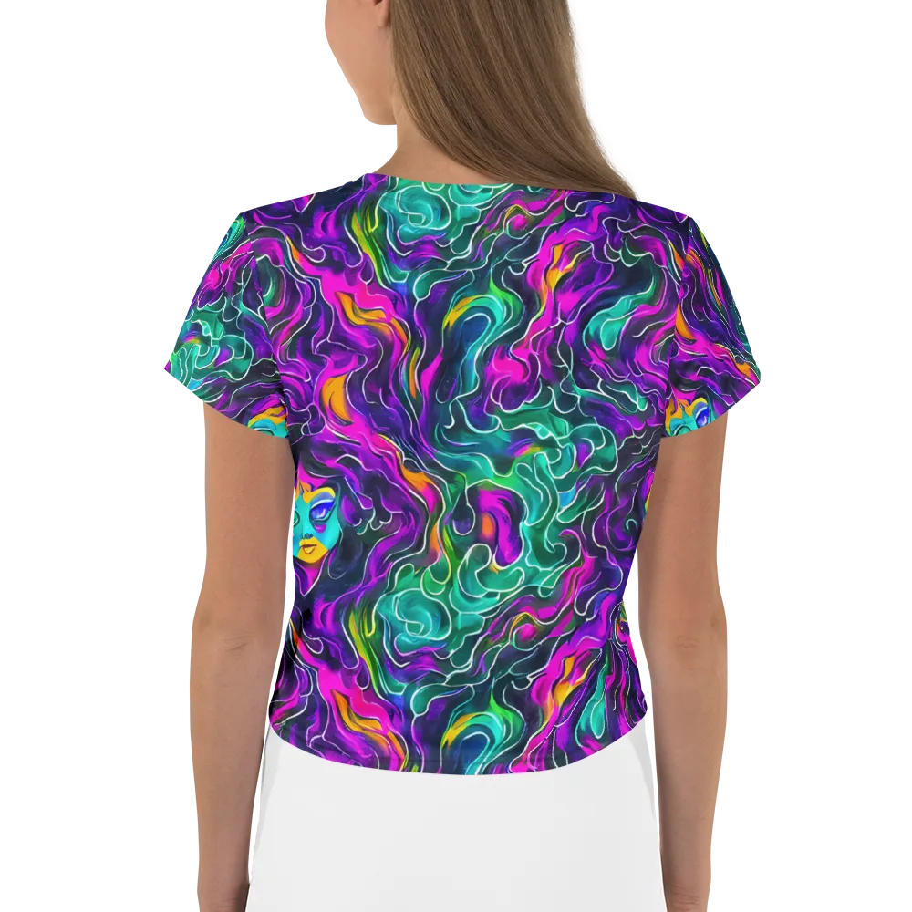 Vortex Dream on Crop Tee — Back