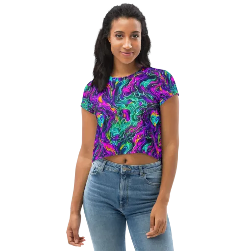 Vortex Dream on a Crop Tee