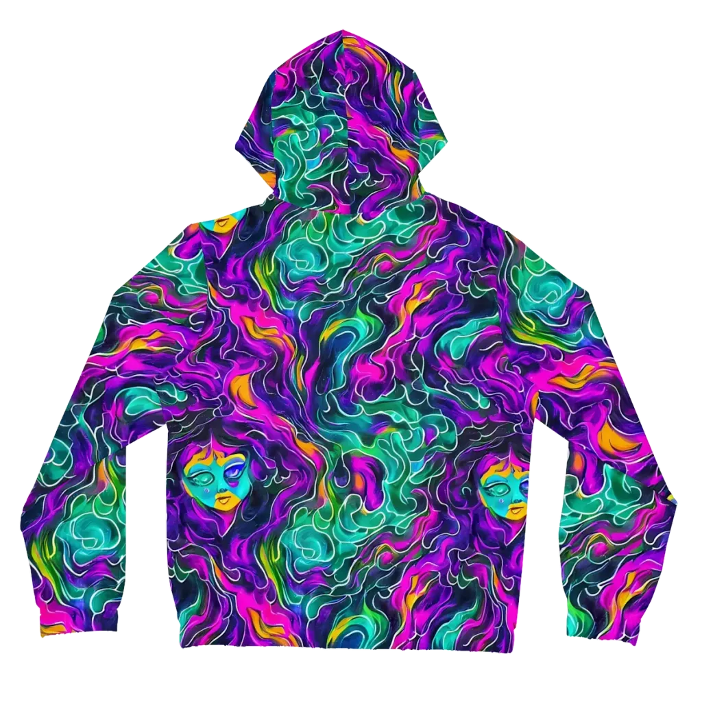 Vortex Dream on Women's Full-Zip Hoodie — Back