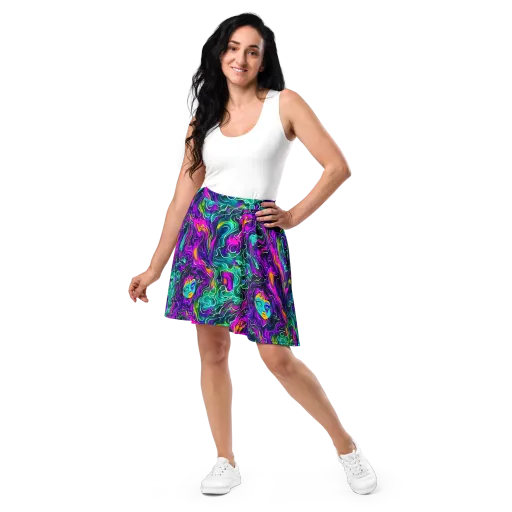 Vortex Dream on a Skater Skirt