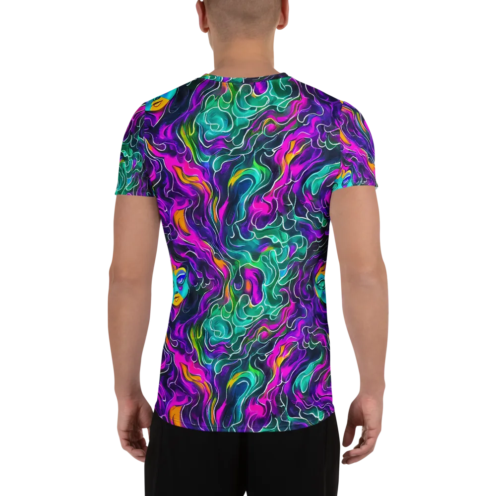 Vortex Dream on Men's Athletic T-Shirt — Back