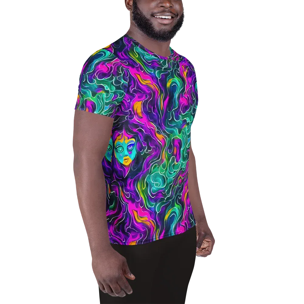 Vortex Dream on Men's Athletic T-Shirt — Right