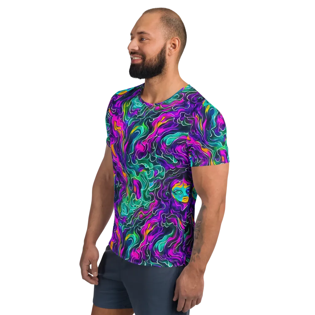Vortex Dream on Men's Athletic T-Shirt — Left