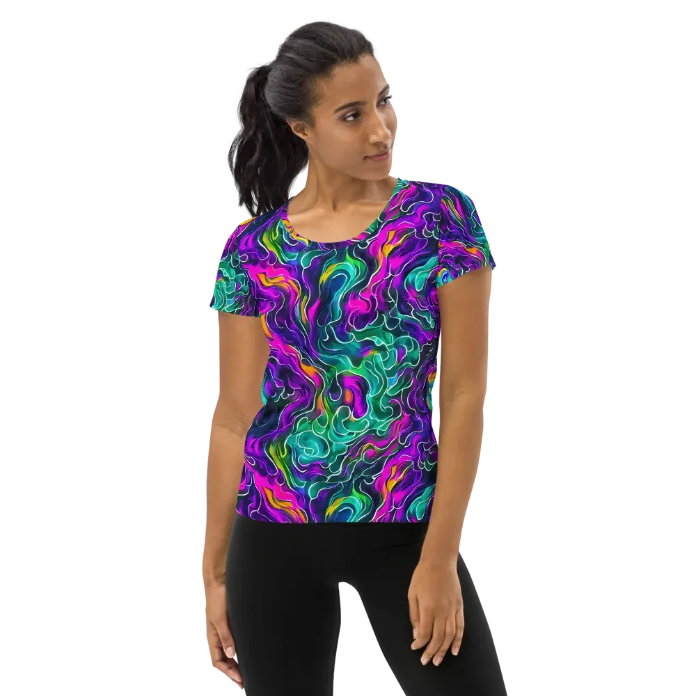 Vortex Dream on Women's Athletic T-Shirt — Front