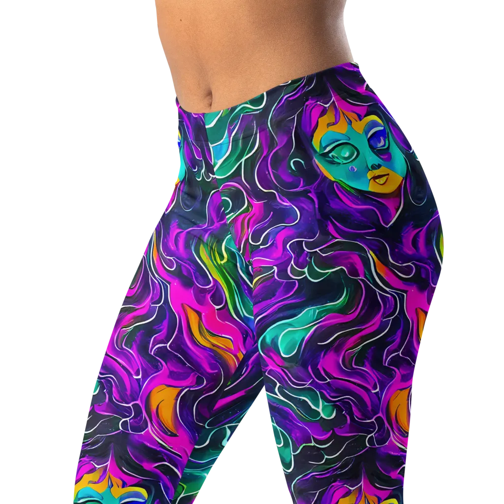Vortex Dream on Leggings — Left Front