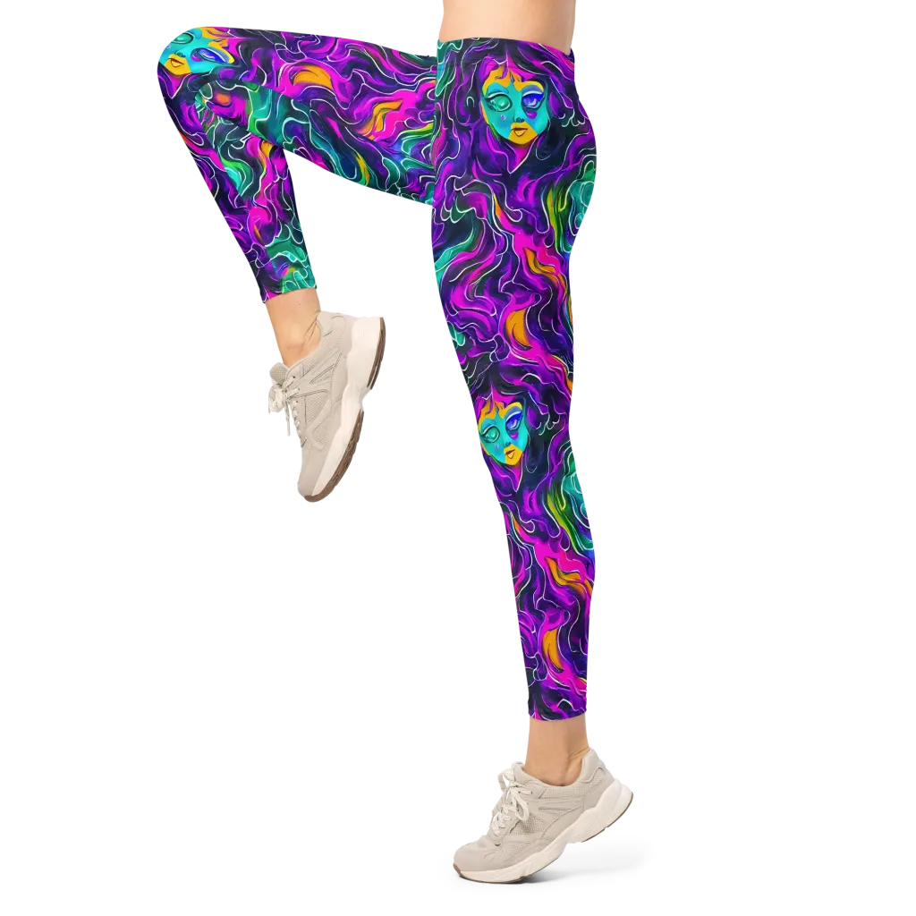 Vortex Dream on Leggings — Left