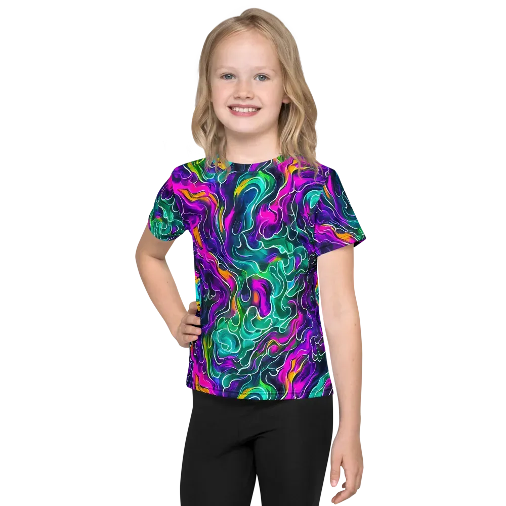 Vortex Dream on Kids Crew Neck T-Shirt — Front