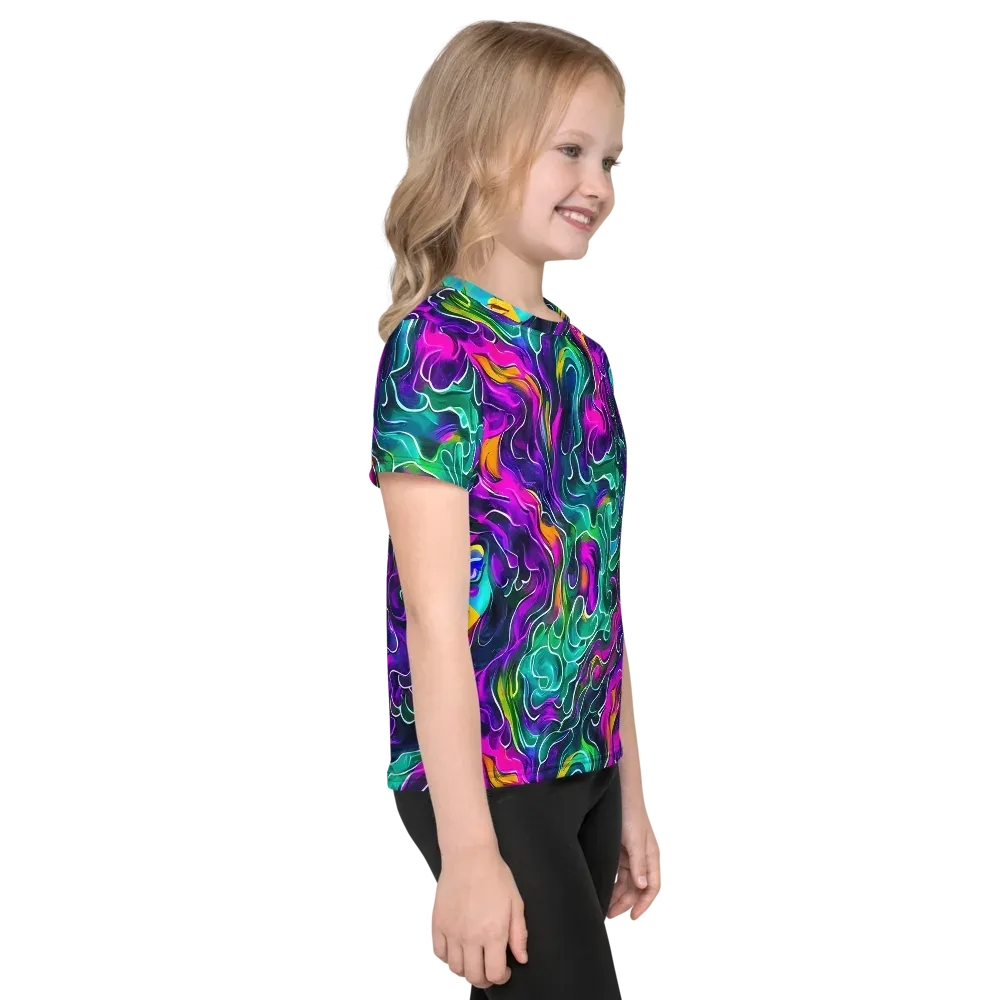Vortex Dream on Kids Crew Neck T-Shirt — Right