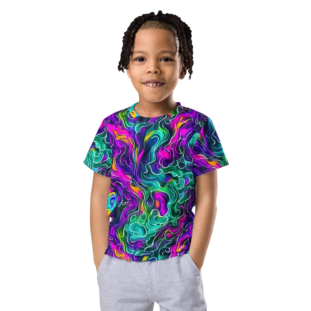 Vortex Dream on Kids Crew Neck T-Shirt — Front