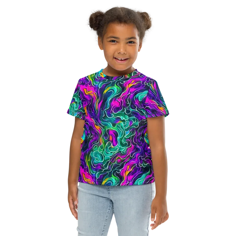 Vortex Dream on Kids Crew Neck T-Shirt — Front