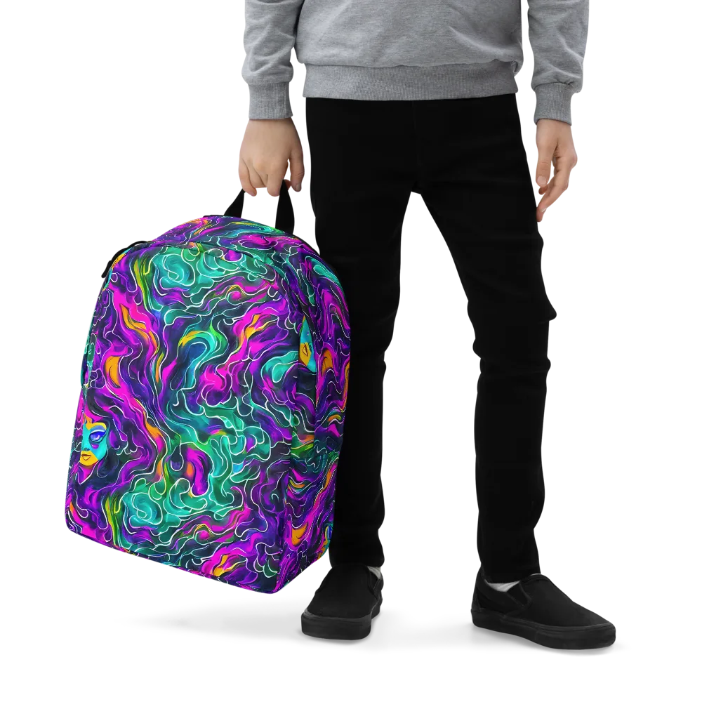Vortex Dream on Minimalist Backpack — Zoomed-in
