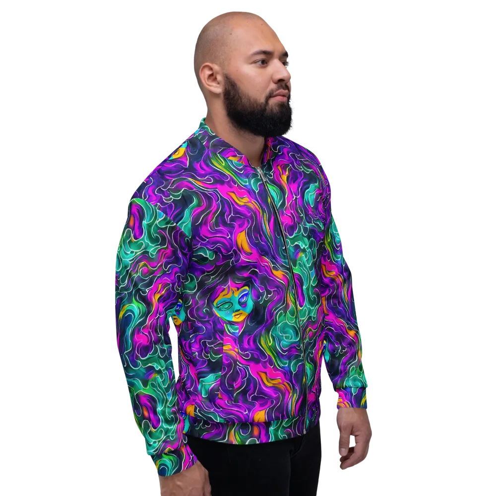 Vortex Dream on Bomber Jacket — Right