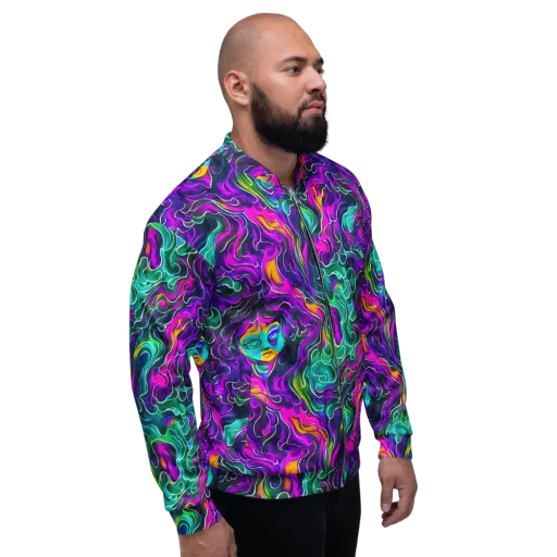 Vortex Dream on a Bomber Jacket