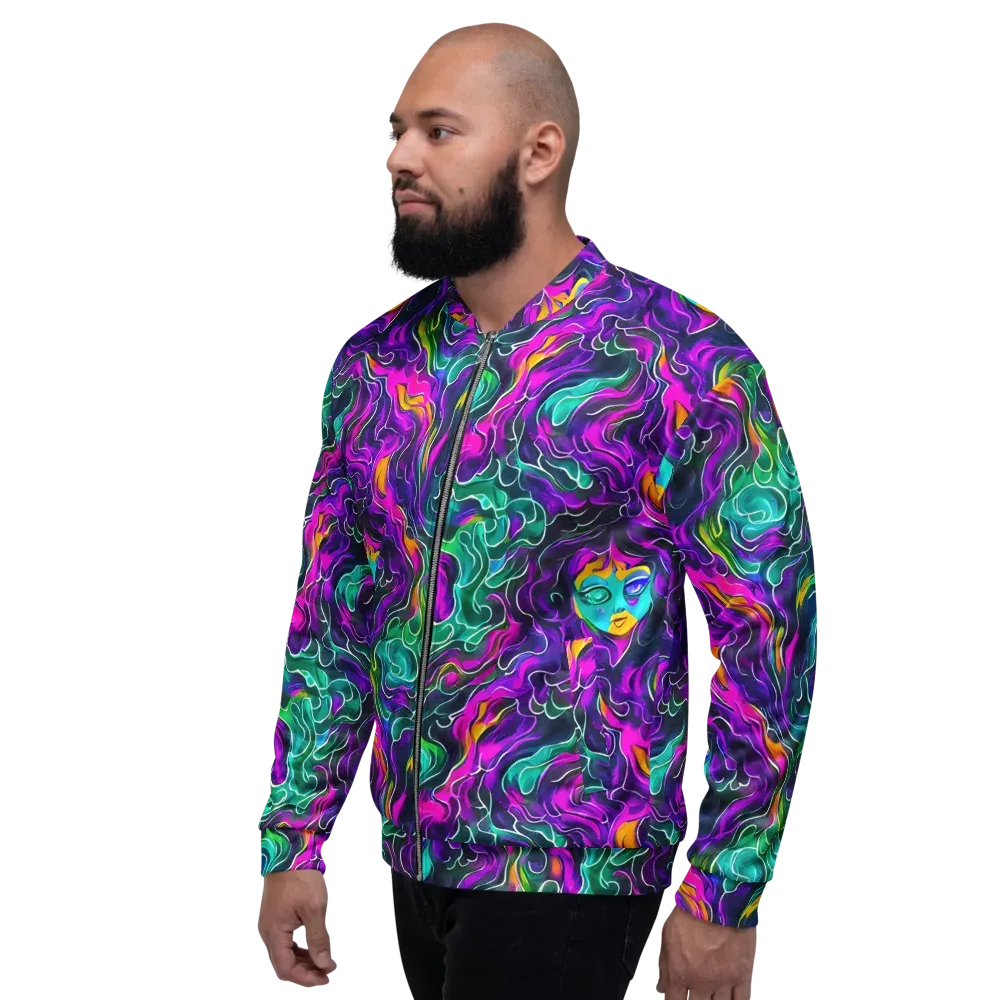 Vortex Dream on Bomber Jacket — Left