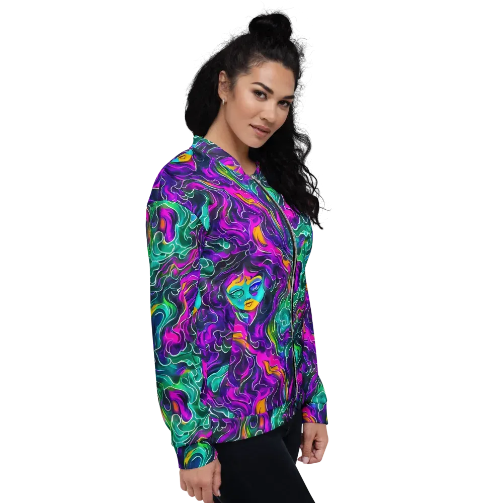 Vortex Dream on Bomber Jacket — Right