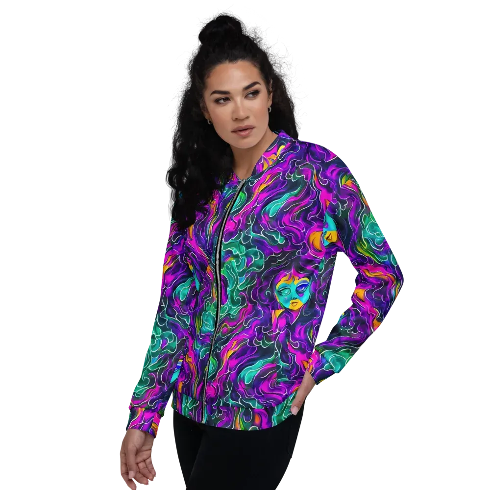 Vortex Dream on Bomber Jacket — Left