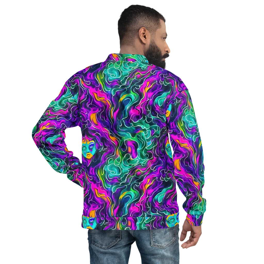 Vortex Dream on Bomber Jacket — Back