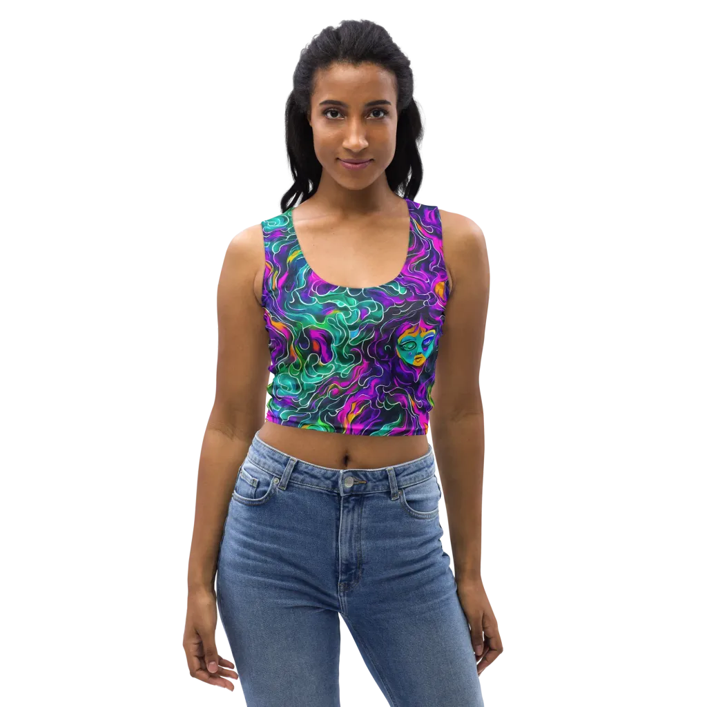 Vortex Dream on Crop Top — Front