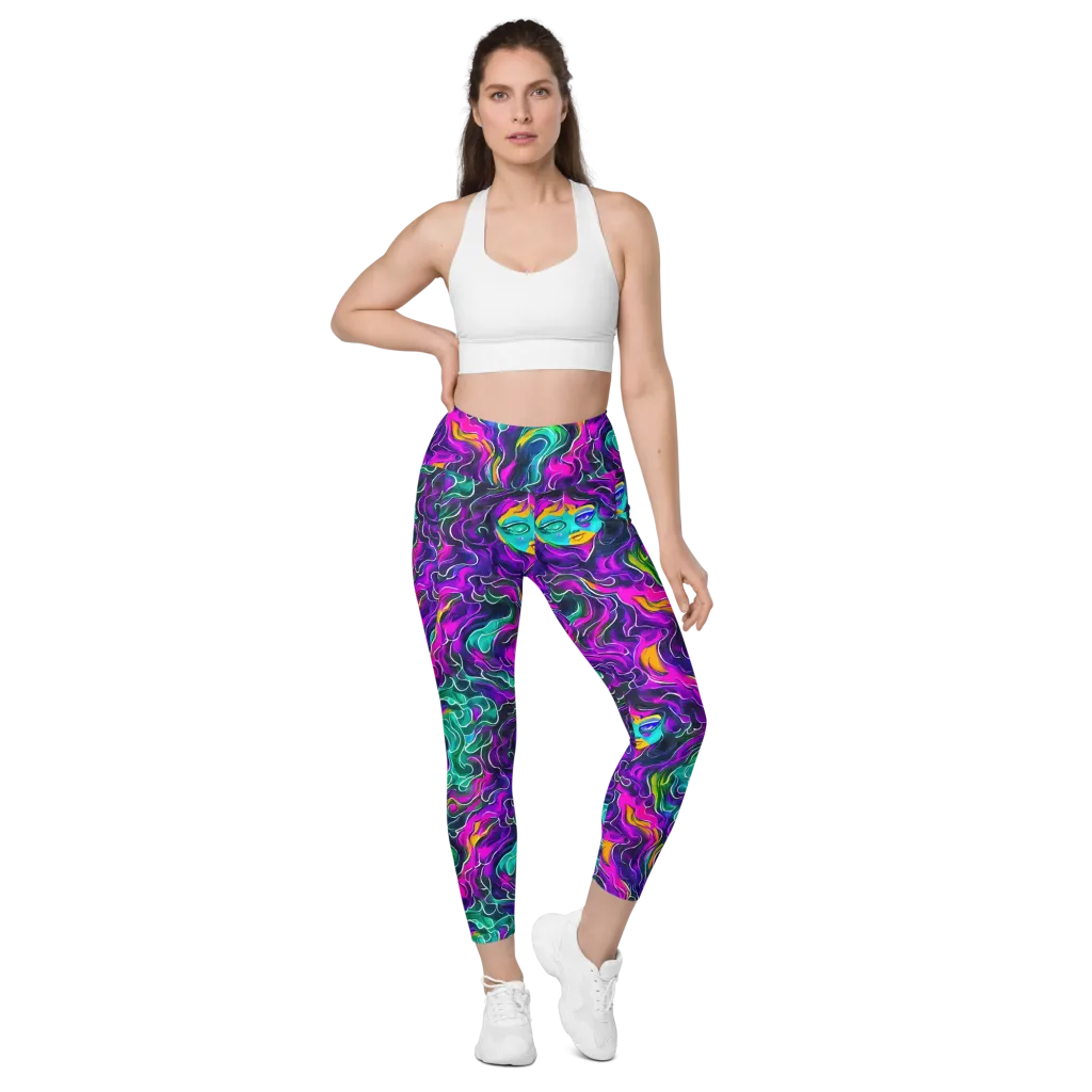 Vortex Dream on Leggings with Pockets — Front