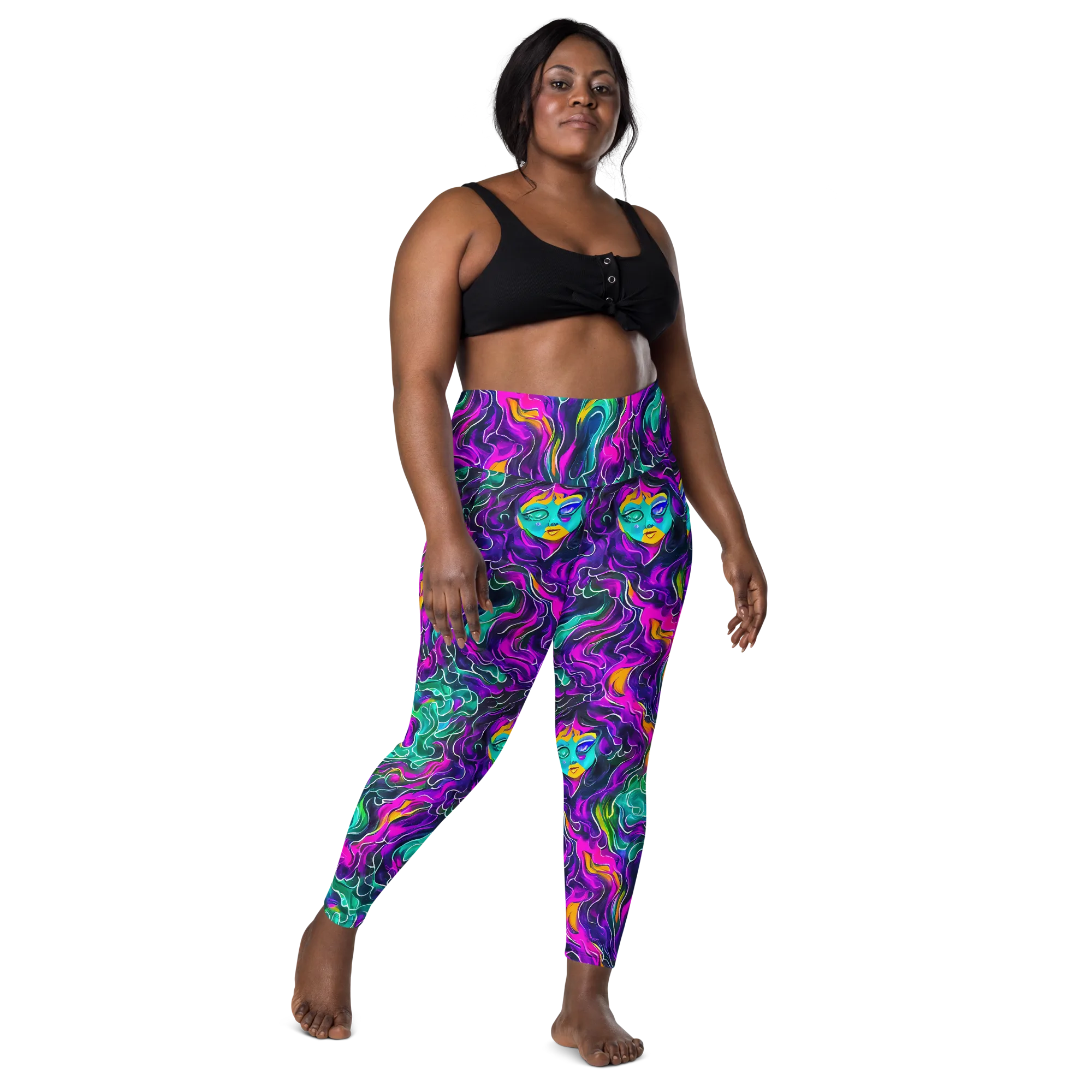 Vortex Dream on Leggings with Pockets — Front