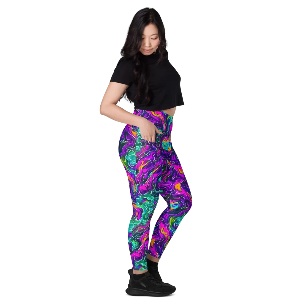 Vortex Dream on Leggings with Pockets — Right