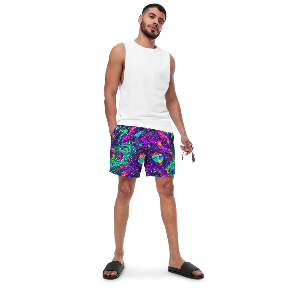 Vortex Dream on Swim Trunks — Front