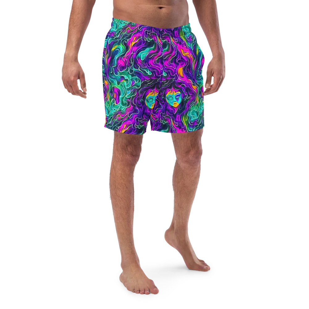 Vortex Dream on Swim Trunks — Front