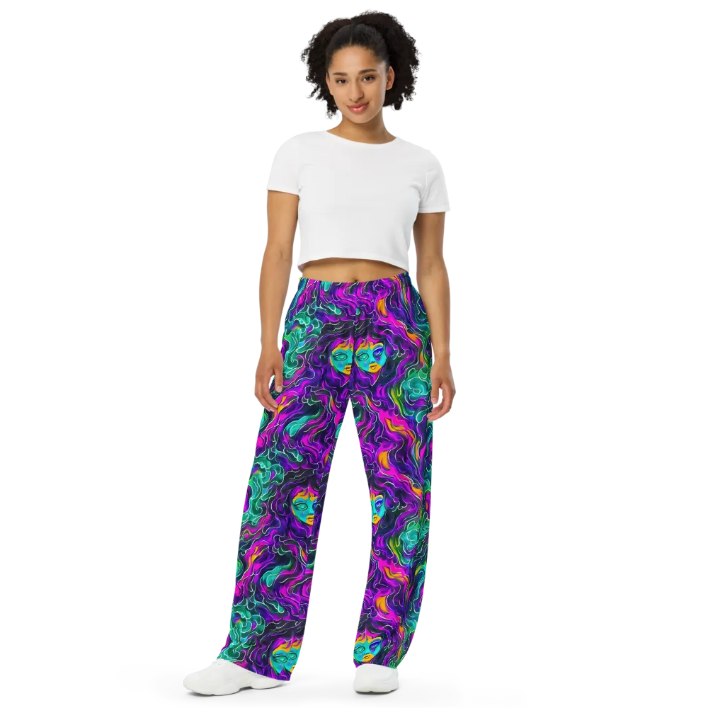 Vortex Dream on Wide-Leg Pants — Front