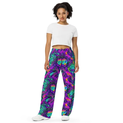 Vortex Dream on a Wide-Leg Pants