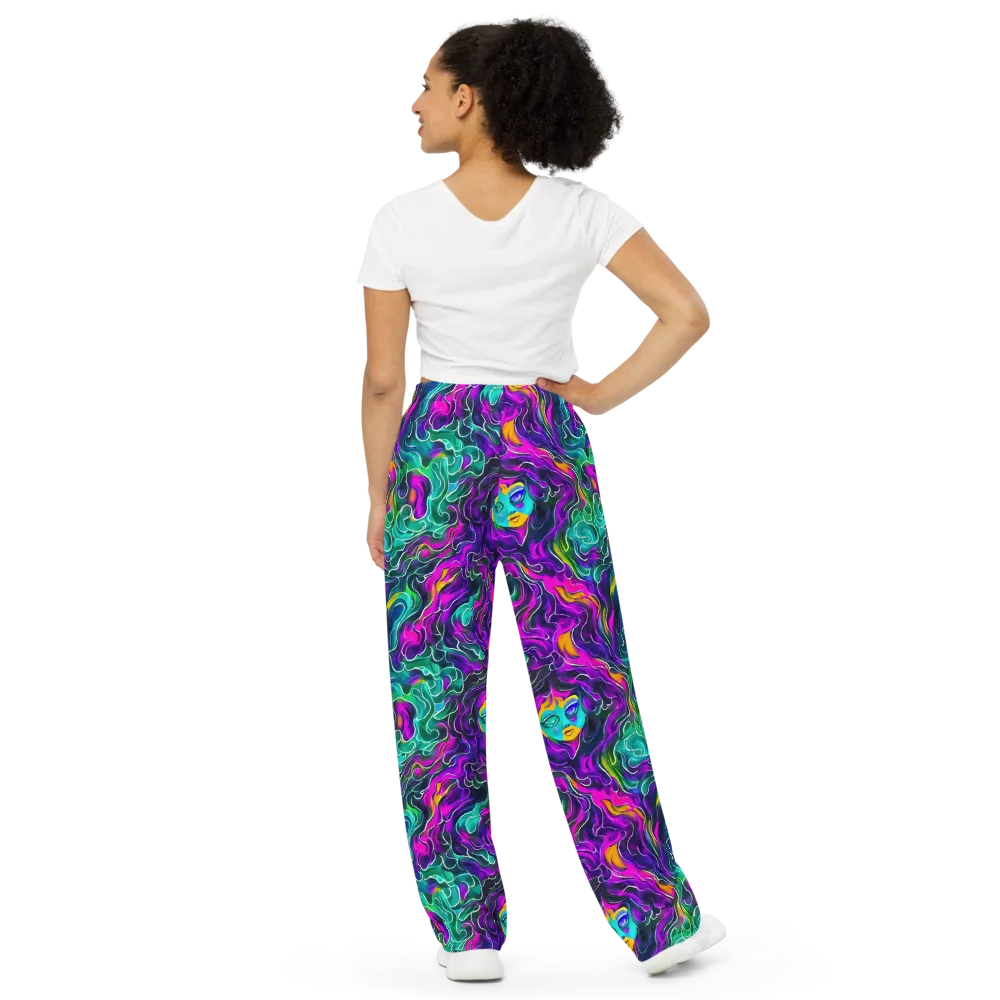 Vortex Dream on Wide-Leg Pants — Back