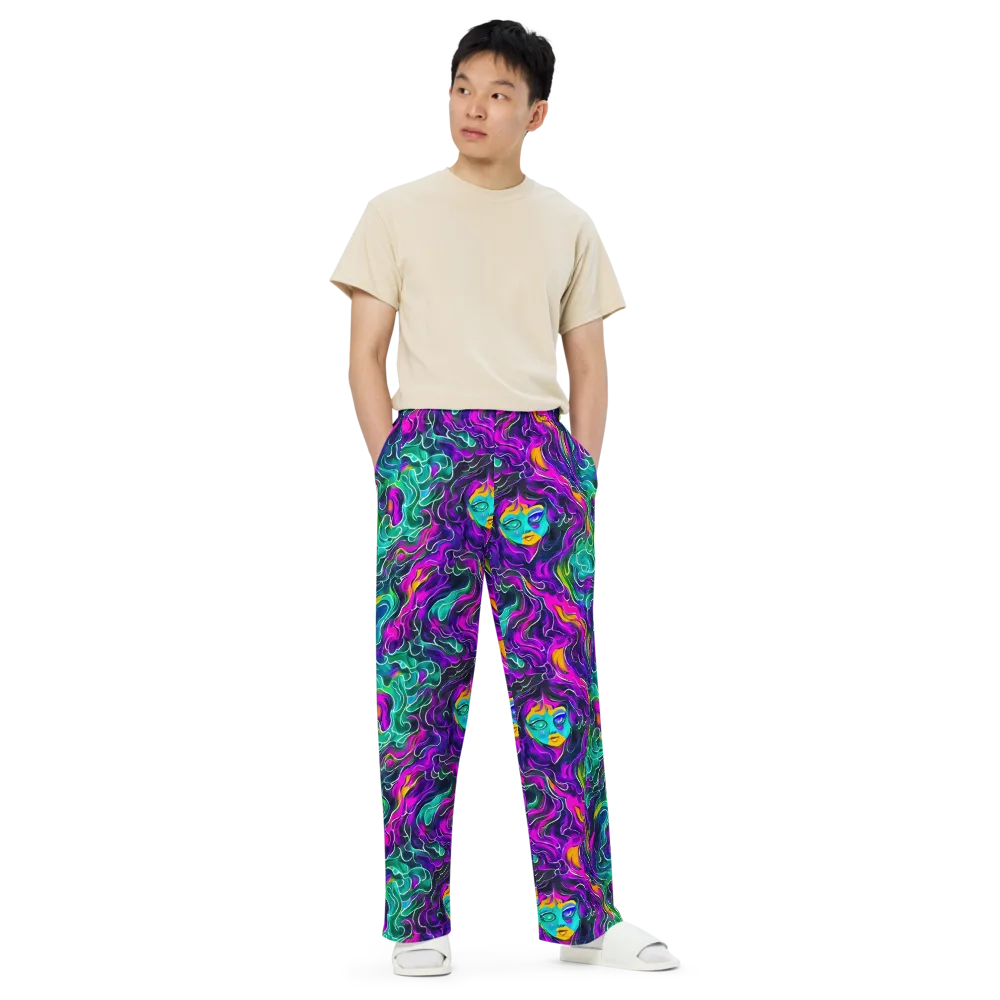Vortex Dream on Wide-Leg Pants — Front