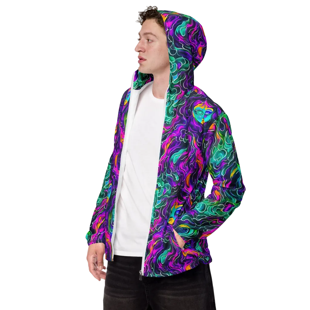 Vortex Dream on Men's Windbreaker — Left Front