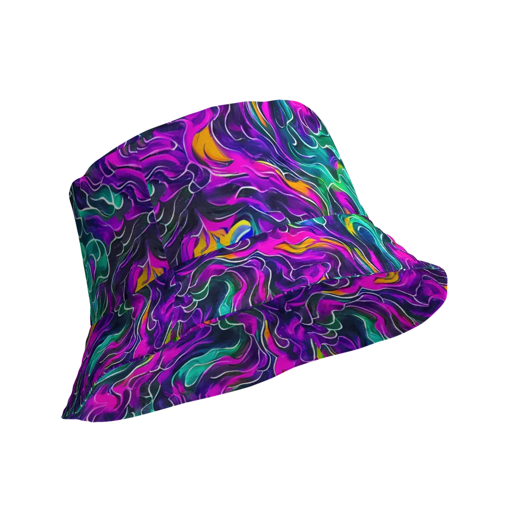 Vortex Dream on Reversible Bucket Hat — Product details Outside