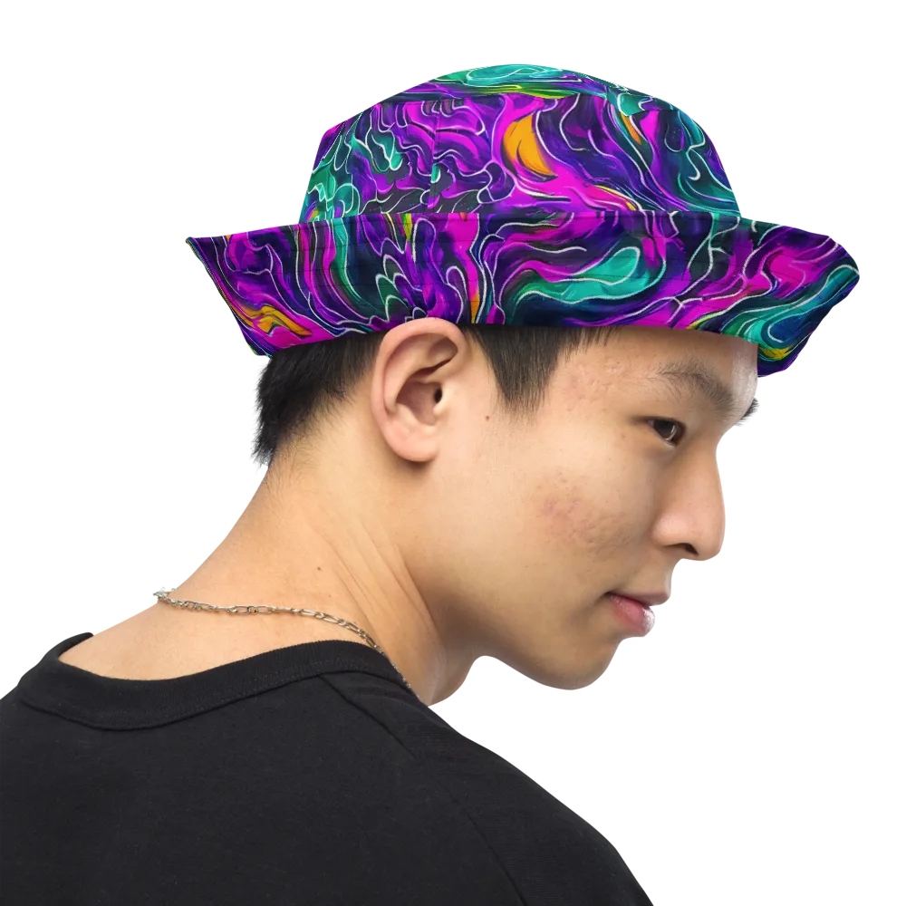 Vortex Dream on Reversible Bucket Hat — Right Outside