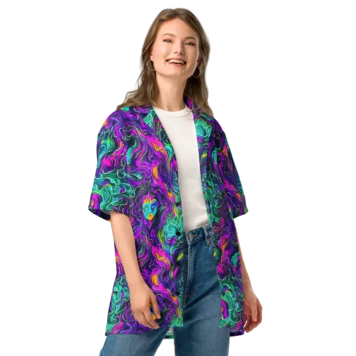 Vortex Dream on a Button Shirt