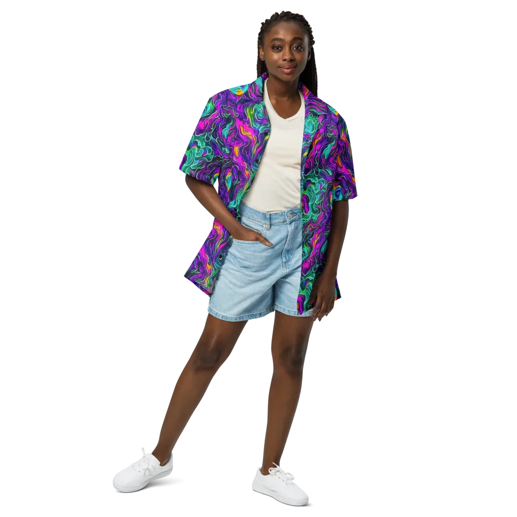 Vortex Dream on Button Shirt — Front