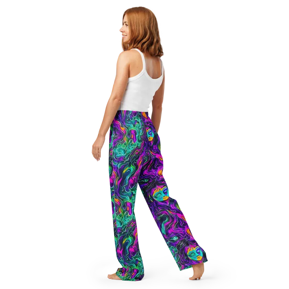 Vortex Dream on Women's Pajama Pants — Back