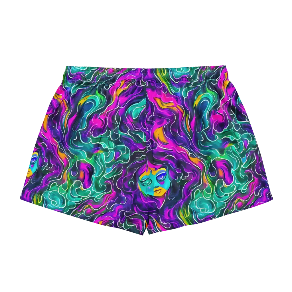 Vortex Dream on Women's Pajama Shorts — Back