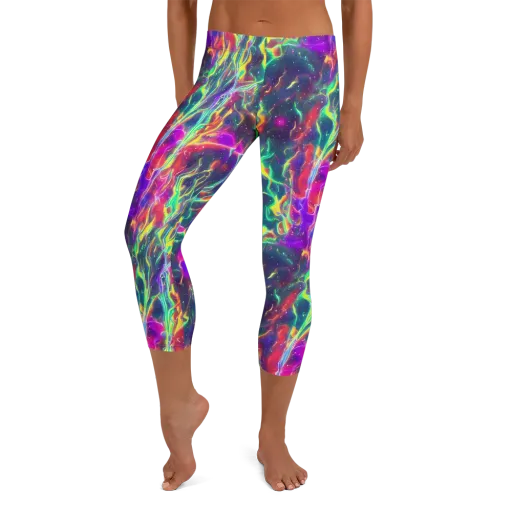 Twin Pines on a Capri Leggings