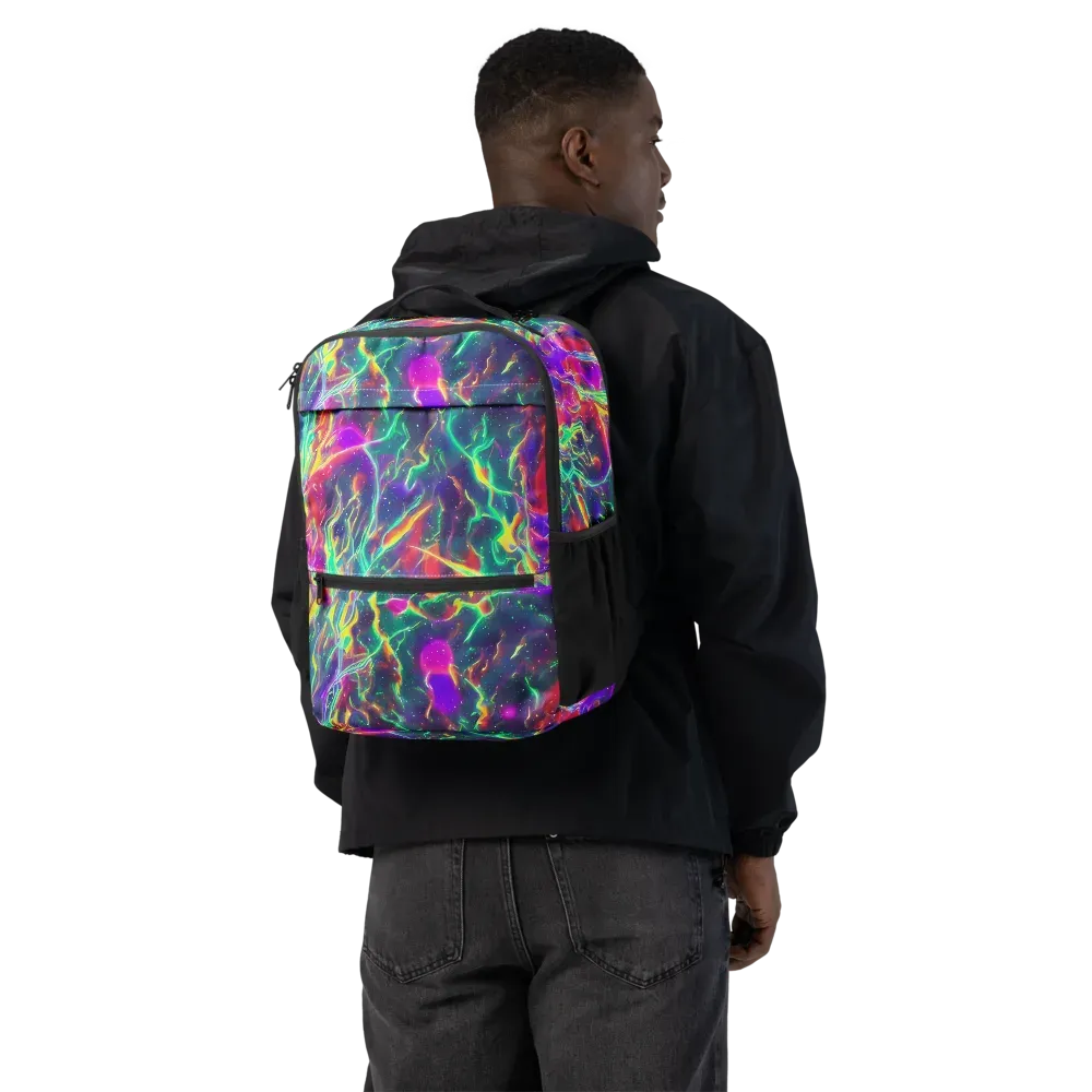Twin Pines on Utility Backpack — Back
