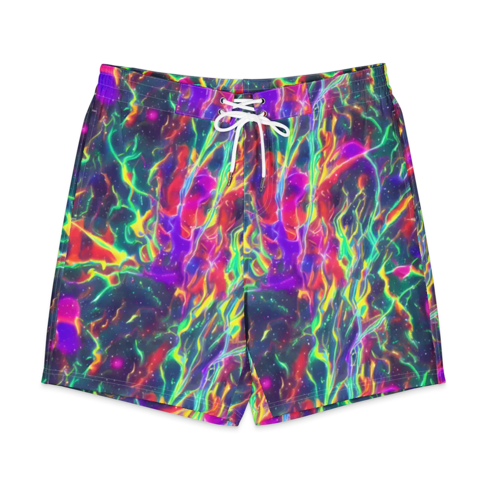 Twin Pines on Men's Board Shorts — Front