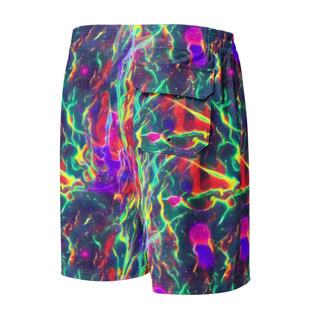 Twin Pines on Men's Board Shorts — Back