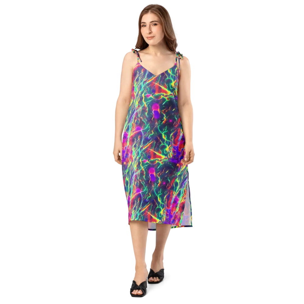 Twin Pines on Slip Dress — Front