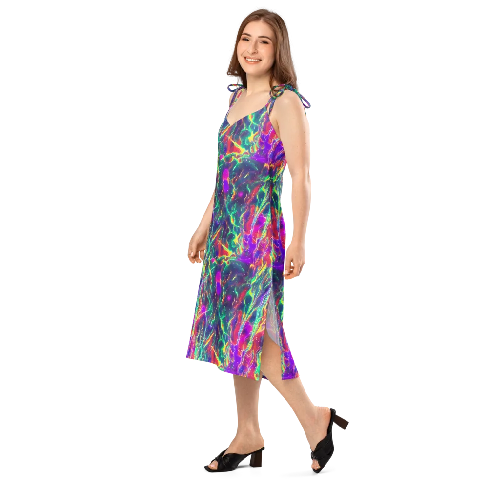 Twin Pines on Slip Dress — Left Front